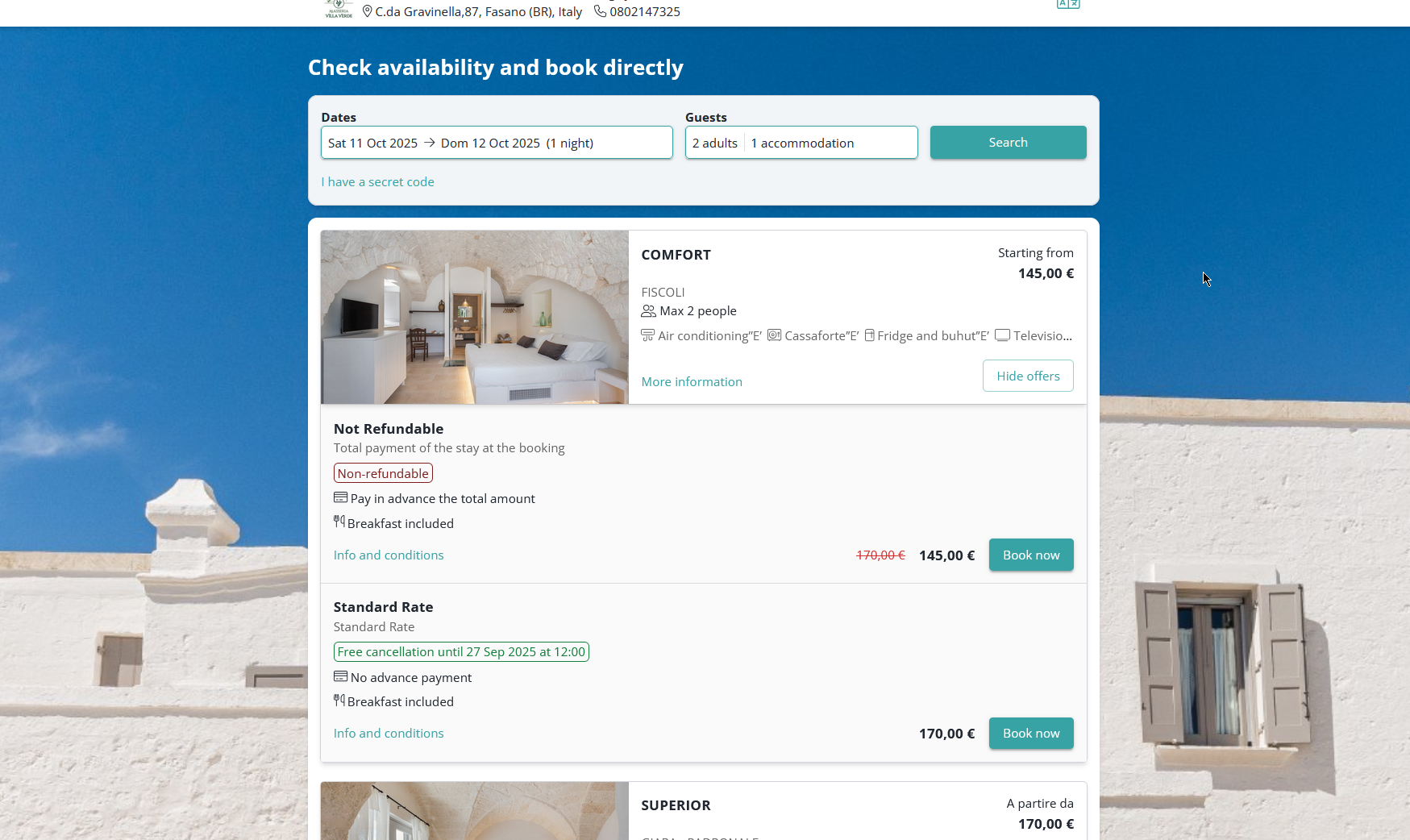 Souillac Golf & Country Club booking page preview